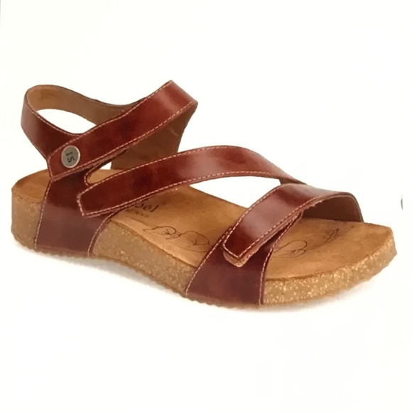 Josef Seibel Tonga 25 Leather Comfort Sandal Women’s Size 39 US 8 8.5 - Picture 1 of 16